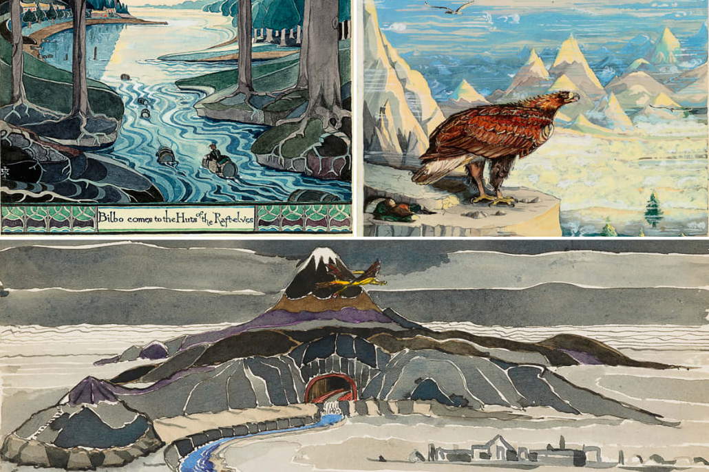 Illustrations de J. R. R. Tolkien pour Le Hobbit