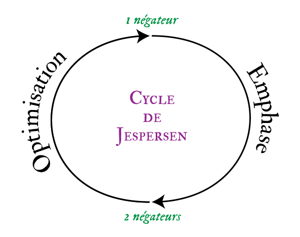 Représentation du cycle de Jespersen