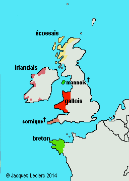 Carte des langues celtes