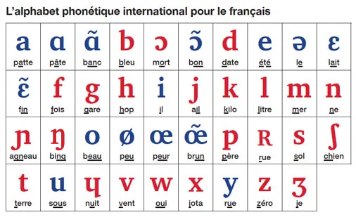 L'alphabet phonétique international pour le français